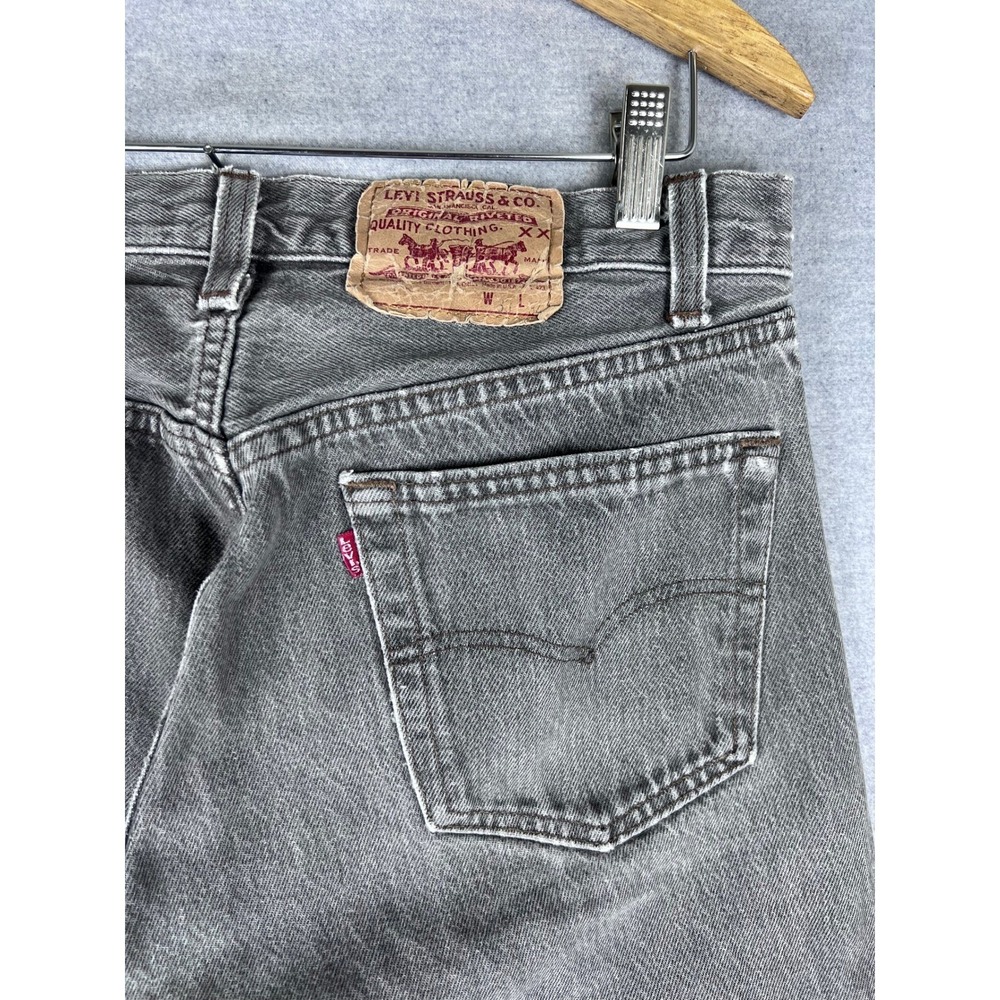 Vintage Levis Jeans Fits 30x28‎ Gray 501 90s Made in USA Straight Leg Faded